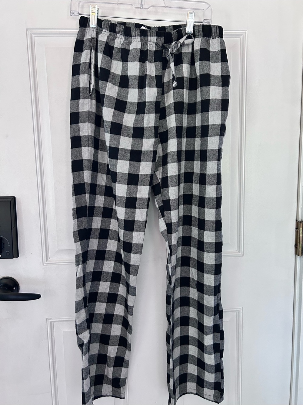 Black & White Buffalo Check Men's Lounge Pants